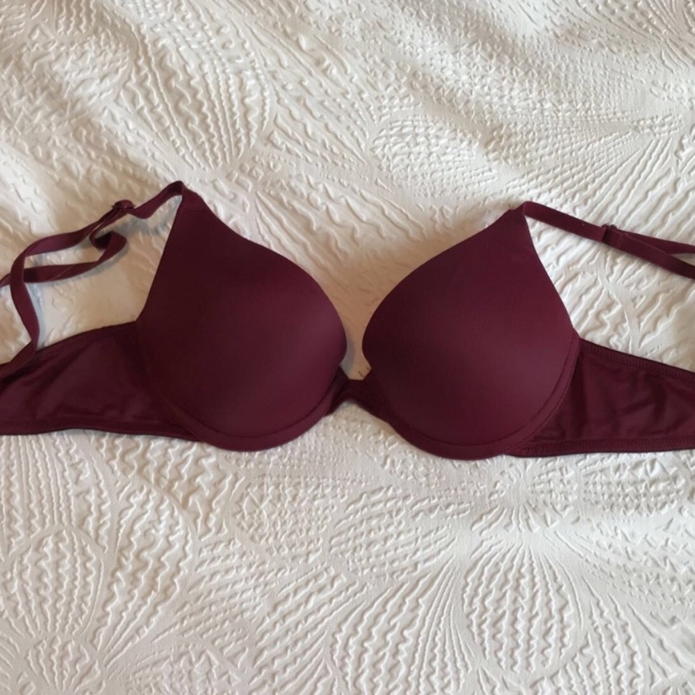 Pink Victoria’s Secret Maroon Bra